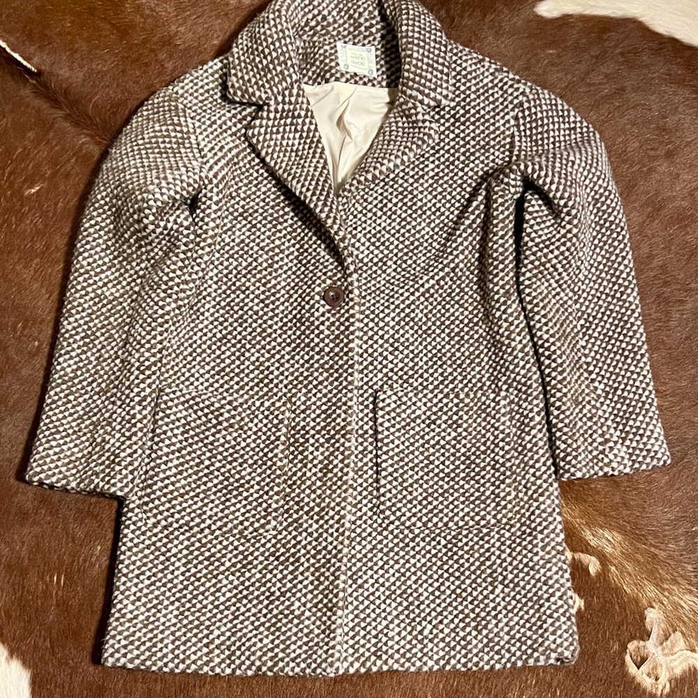 SIGRID OLSEN studio Women's Houndstooth Wool Coat, Size S